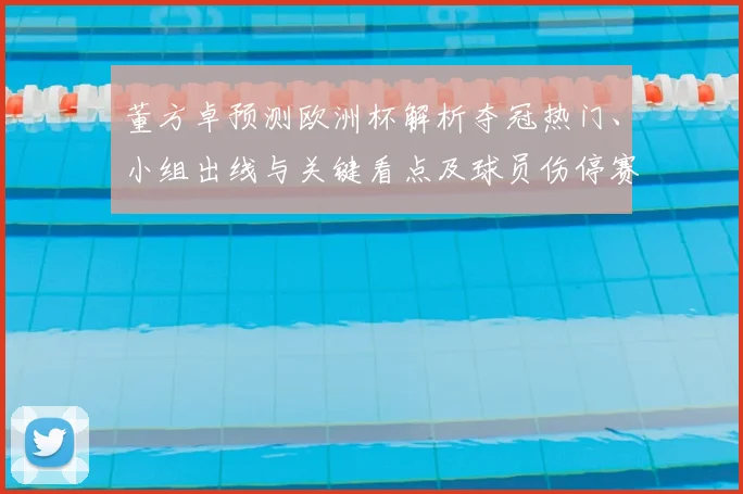 董方卓预测欧洲杯解析夺冠热门、小组出线与关键看点及球员伤停赛程影响